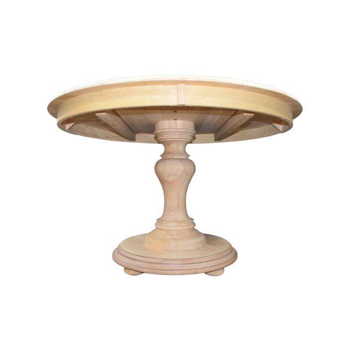 Ophelia & Co. Braunstein Round Unfinished Solid Wood Top Dining Table ...